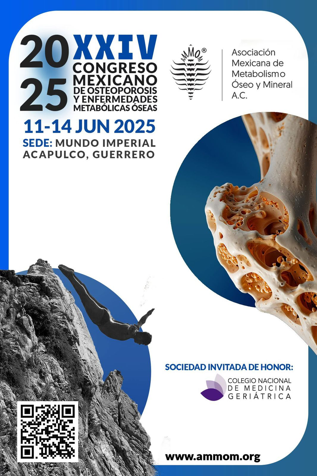 Cartel del XXIV Congreso Mexicano de Osteoporosis